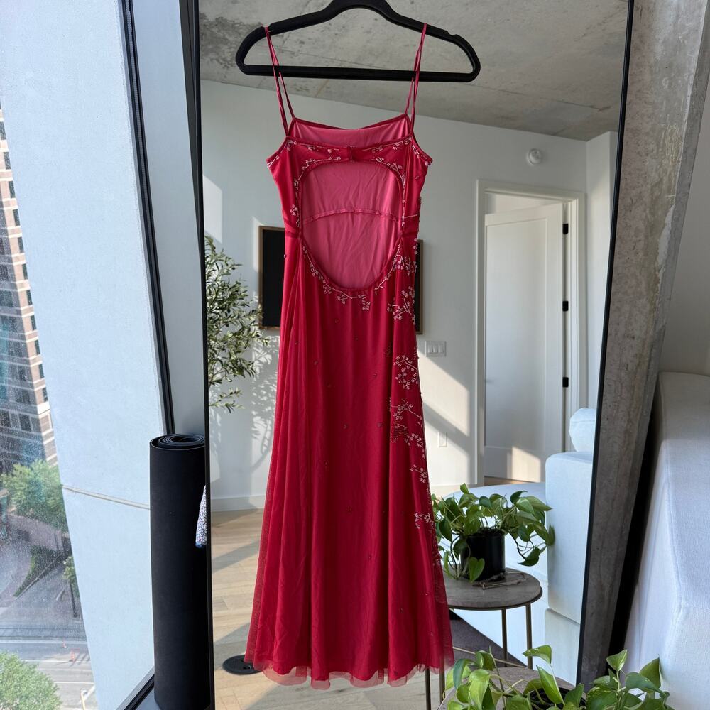 BCBGMaxAzria Vintage Beaded Slip Dress - Picture 3 of 7